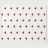 Cadeaupapier met Malse Aardbeien  (Vlak)