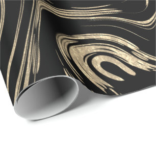 Cadeaupapier met marmergoud