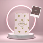 Cadeaupapier met monogram en naam medium cadeauzakje