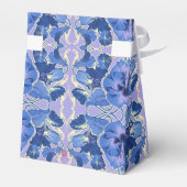 Cadeaupapier met ouderwetse viooltjes bedankdoosjes (Achterkant)