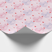 Cadeaupapier met Paris, Eiffeltoren (Hoek)