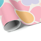 Cadeaupapier met pastelbloemen (Rol Hoek)