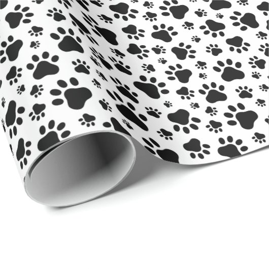 Cadeaupapier met pootafdrukken (Rol Hoek)
