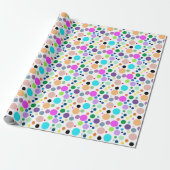 Cadeaupapier met ronde motief (Uitgerold)