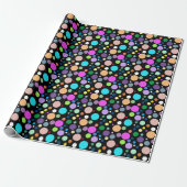 Cadeaupapier met ronde motief (Uitgerold)