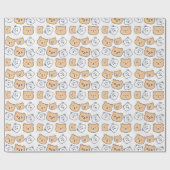 Cadeaupapier met schattige teddybeer voor kinderfe (Vlak)