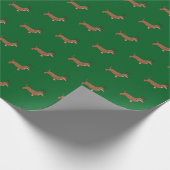 Cadeaupapier met teckels (Hoek)