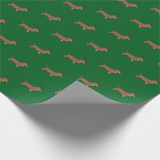 Cadeaupapier met teckels (Hoek)