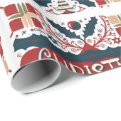 cadeaupapier met unieke kerst design. (Rol Hoek)