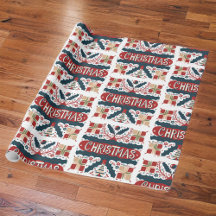 cadeaupapier met unieke kerst design.