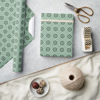 Cadeaupapier met vintage wintersterren