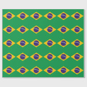 Cadeaupapier met vlag van Brazilië (Vlak)