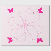 Cadeaupapier met vlinders (Vlak)