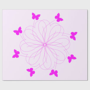 Cadeaupapier met vlinders
