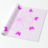Cadeaupapier met vlinders (Uitgerold)