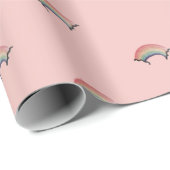 Cadeaupapier met waterverf regenboog (Rol Hoek)