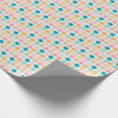 Cadeaupapier met zachte pastelstippen (Hoek)