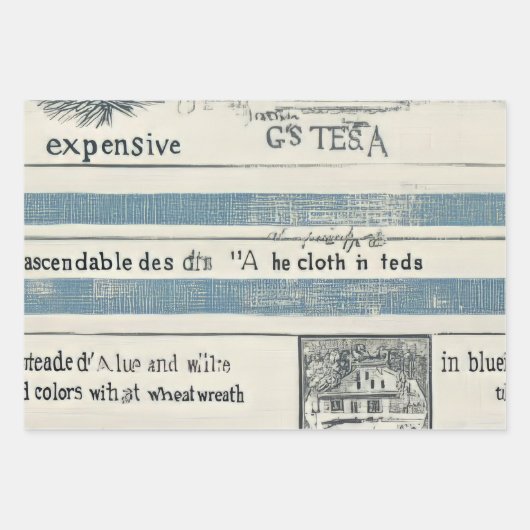 cadeaupapier met zeethema (Voorkant 2)