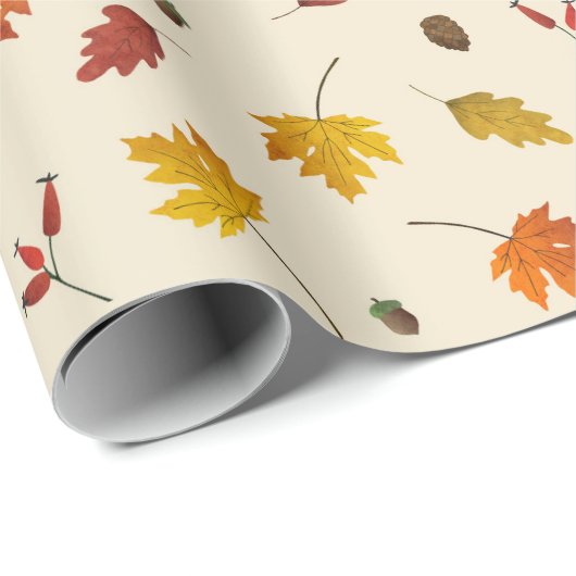 Cadeaupapier — Najaars Herfst — Afval (Rol Hoek)