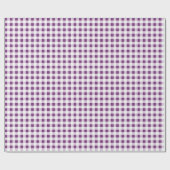 Cadeaupapier, Paars Gingham Cadeaupapier (Vlak)