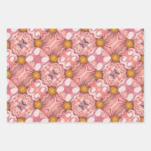 Cadeaupapier Peachy Pink Dahlia (Voorkant 3)