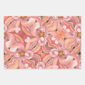 Cadeaupapier Peachy Pink Dahlia (Voorkant)