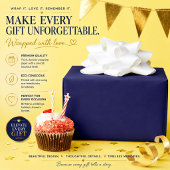 Cadeaupapier | Persoonlijk Navy Cadeaupapier