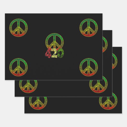 Cadeaupapier plat vel set van 3 (Set)