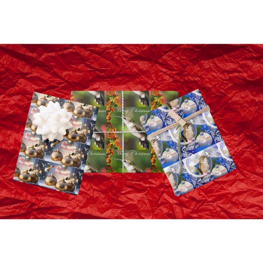 Cadeaupapier plat vel set van 3