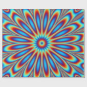 Cadeaupapier - Psychedelische Kunstbloem (Vlak)