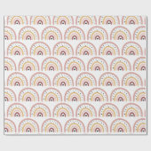 Cadeaupapier - Regenboog Hartjes + Pola Stippen Za (Vlak)