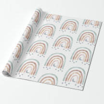 Cadeaupapier - Regenboog sterren maan