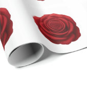 Cadeaupapier - Rode Roos Bloem (Rol Hoek)