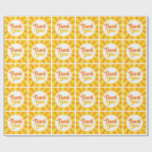 Cadeaupapier rol met bedankpatroon (Vlak)