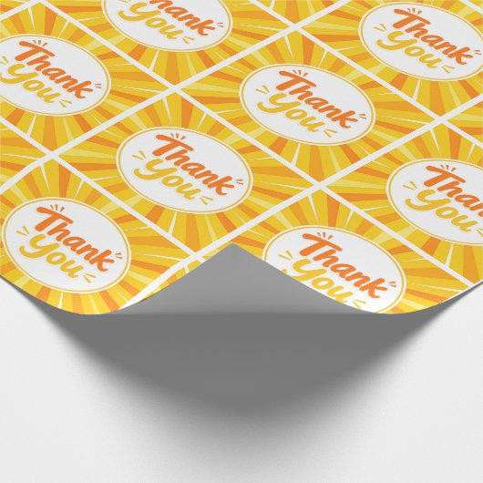 Cadeaupapier rol met bedankpatroon (Hoek)