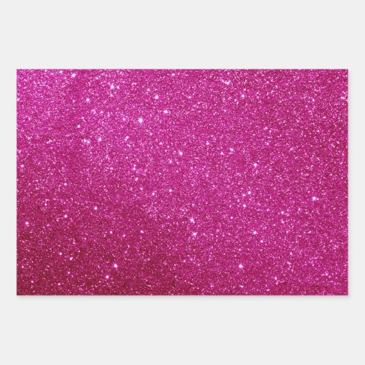 Cadeaupapier: Rood, Roze & Groen Glitter Inpakpapier Vel (Voorkant 2)