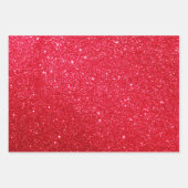 Cadeaupapier: Rood, Roze & Groen Glitter Inpakpapier Vel (Voorkant)