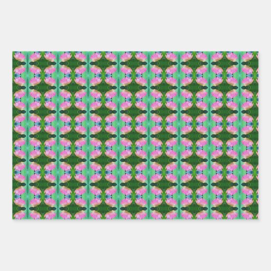 Cadeaupapier Roze Waterverf Lotus (Voorkant 2)