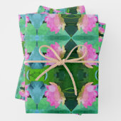 Cadeaupapier Roze Waterverf Lotus (In situ)