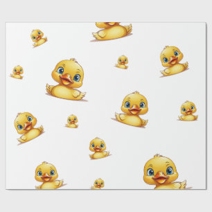 Cadeaupapier - Rubber Eendje Thema