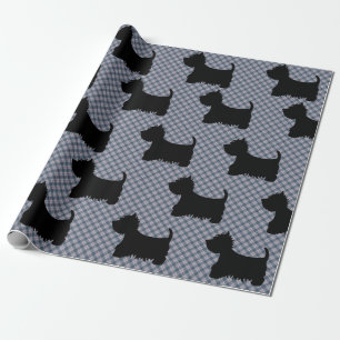 Cadeaupapier - Schotse Terriër Tartan