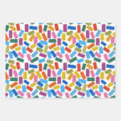 cadeaupapier set confetti (Voorkant)