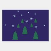 Cadeaupapier Set - Dennenbos in de Sneeuw (Voorkant 3)