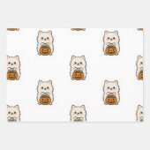 Cadeaupapier Set Halloween / Pomeranian (Voorkant)