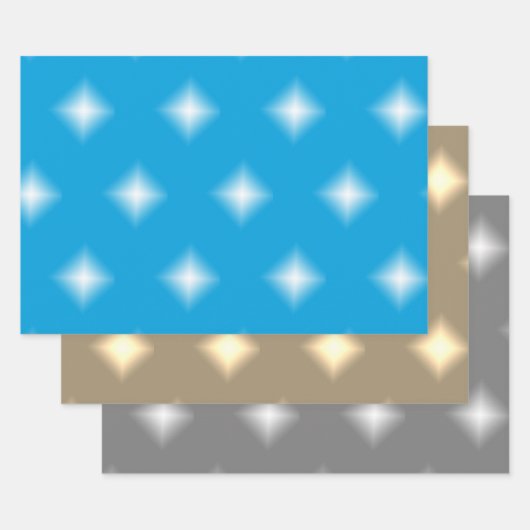 Cadeaupapier Set - Kerststerren (Set)