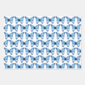 Cadeaupapier Set van 3 - Bloemig Vlinder Design (Voorkant 3)