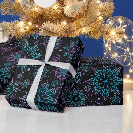 Cadeaupapier "Sneeuwvlokken" (Feestdagen)