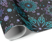 Cadeaupapier "Sneeuwvlokken" (Rol Hoek)