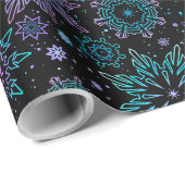 Cadeaupapier "Sneeuwvlokken" (Rol Hoek)