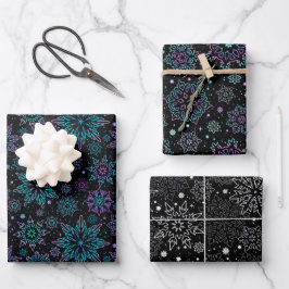 Cadeaupapier "Sneeuwvlokken"